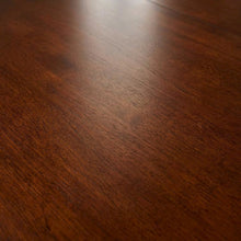 Merlot-Buttermilk Oval Dining Table with 12" Leaves in Rubberwood Finish
