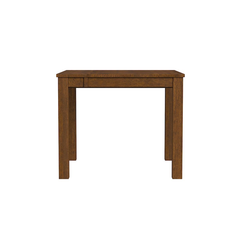Rustic Whiskey Square Kitchen Table, 36 Inch to 54 Inch Dining Table