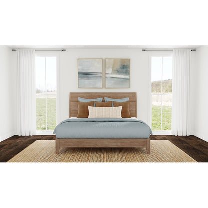 Geo Heights California King Panel Bed, Butterscotch
