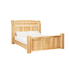 Amish Highlands Queen Arch Panel Bed, Natural