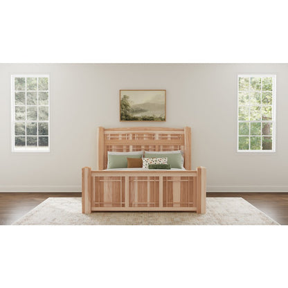 Amish Highlands Queen Arch Panel Bed, Natural