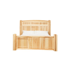 Amish Highlands King Arch Panel Bed, Natural