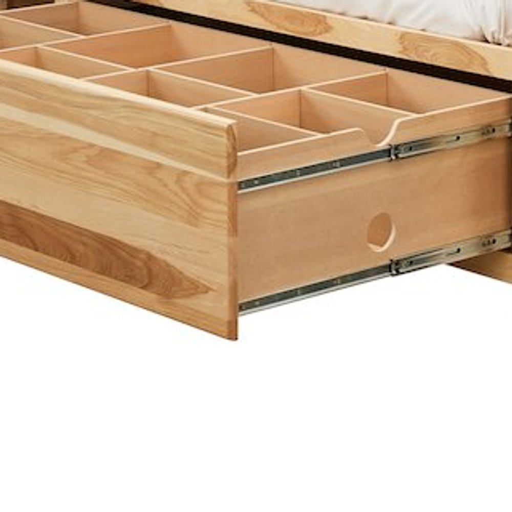 Amish Highlands King Storage Bed, Natural