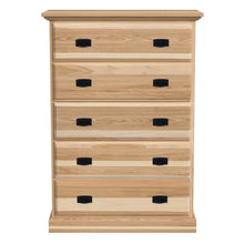 Amish Highlands 5 Drawer Chest, Natural