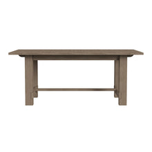 Anacortes 74" - 106" Trestle Table with (2) 16" Leaves, Dark Taupe