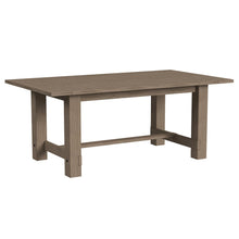 Anacortes 74" - 106" Trestle Table with (2) 16" Leaves, Dark Taupe