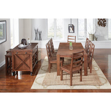 Anacortes Side Chair with Wood Seating, Salvaged Mahogany