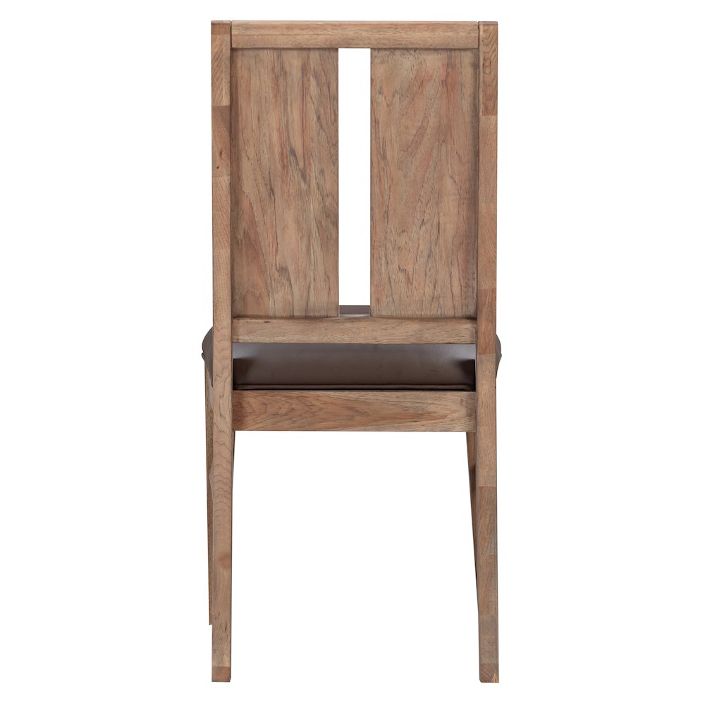 Casual Loft Panel Back Upholstered Side Chair (2 pack), Roasted Hazelnut