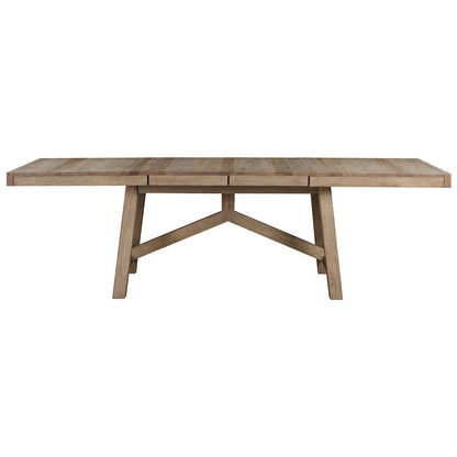 Casual Loft (68" - 100.25")  Trestle Table, Roasted Hazelnut