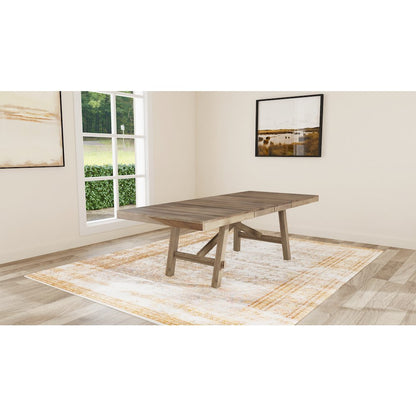 Casual Loft (68" - 100.25")  Trestle Table, Roasted Hazelnut