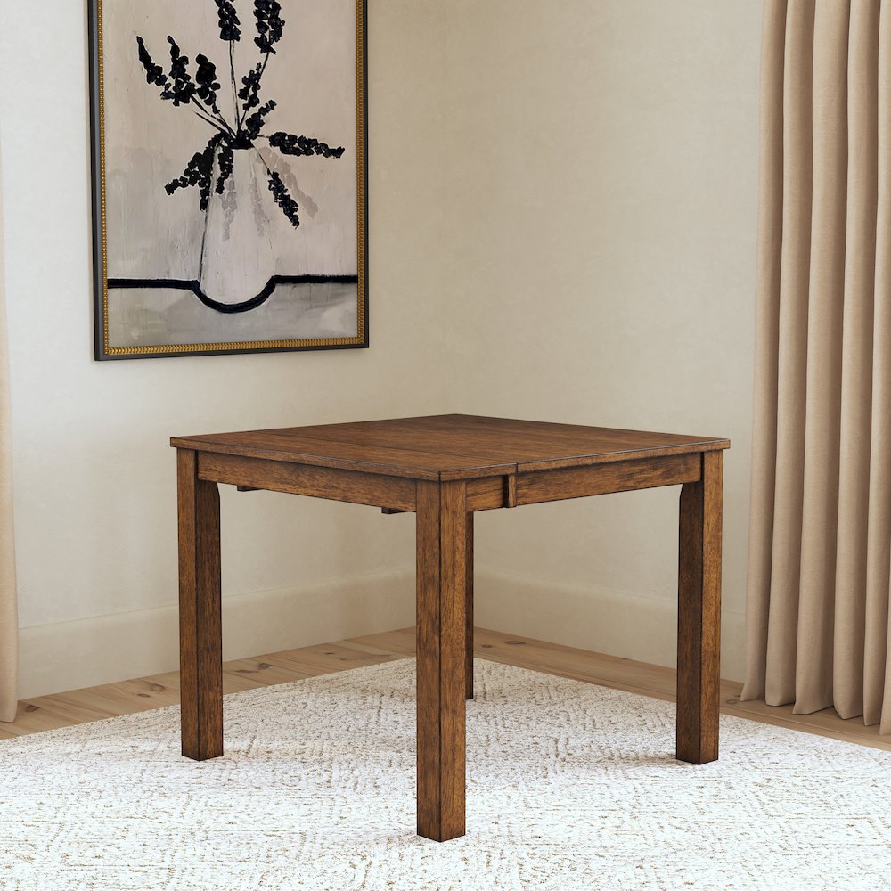 Mariposa 36"-54" Dinette Table, Rustic Whiskey