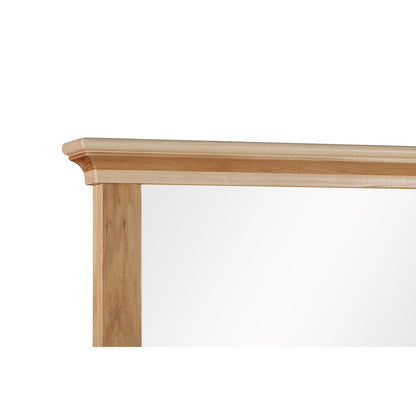 Gallagher Dresser & Mirror, Natural Hickory