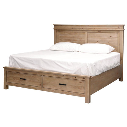 Glacier Point Queen Storage Bed, Golden Java Finish