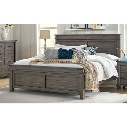 Glacier Point King Panel Bed, Graystone Finish