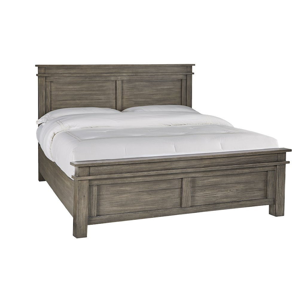 Glacier Point King Panel Bed, Graystone Finish