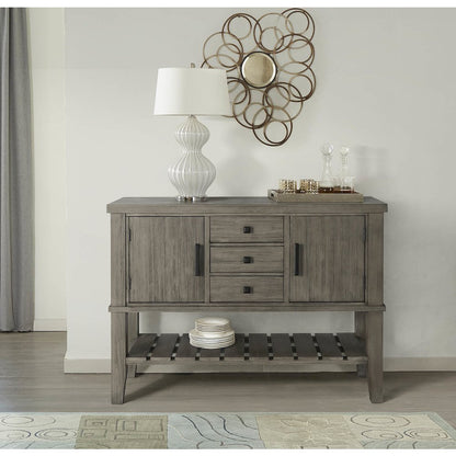 Huron Server, Distressed Grey Finish