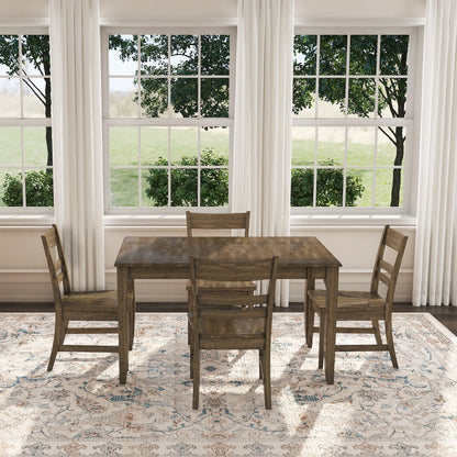Leucadia Dinette Table with (1) 18" Self-Storing Butterfly Leaf, Toasted Java