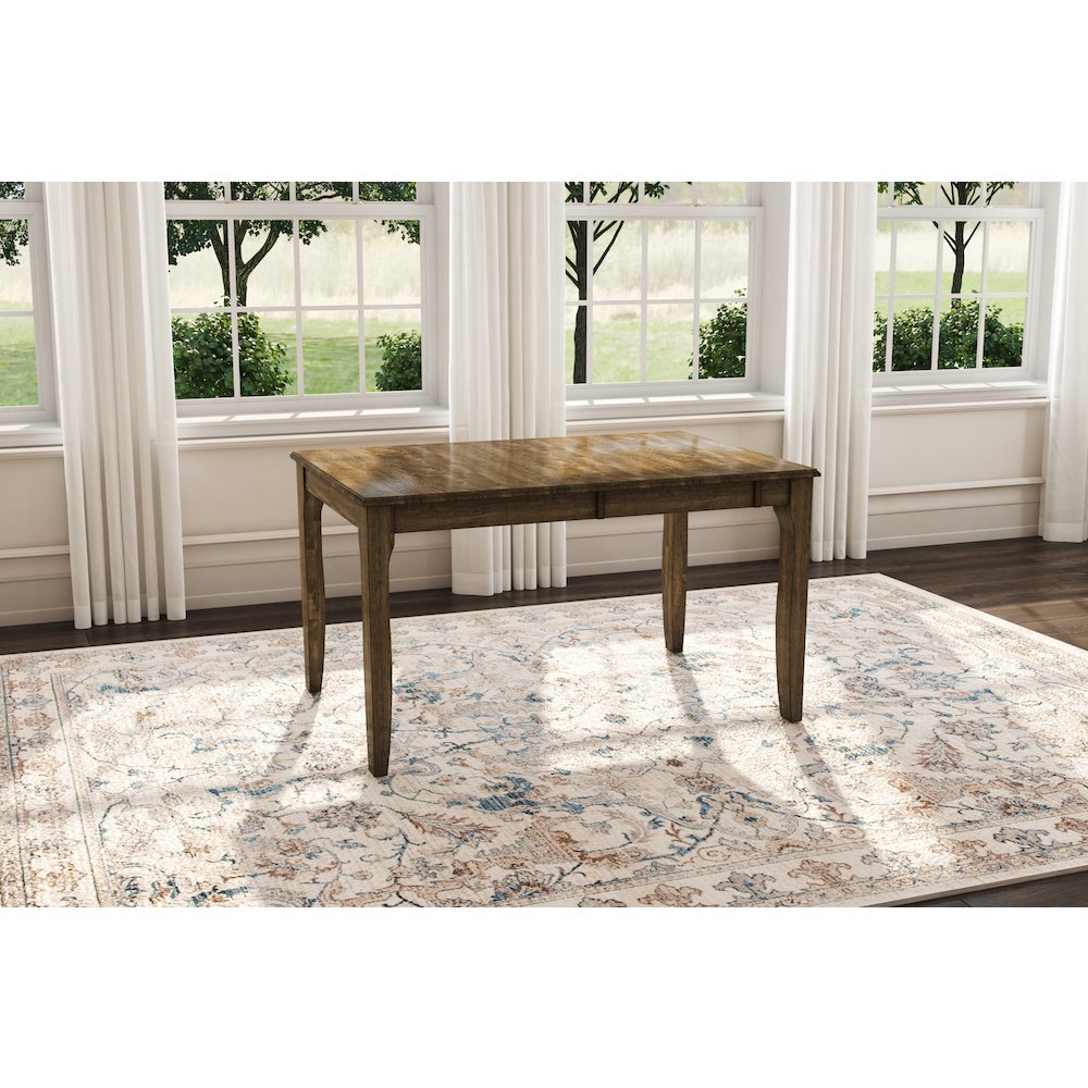 Leucadia Dinette Table with (1) 18" Self-Storing Butterfly Leaf, Toasted Java