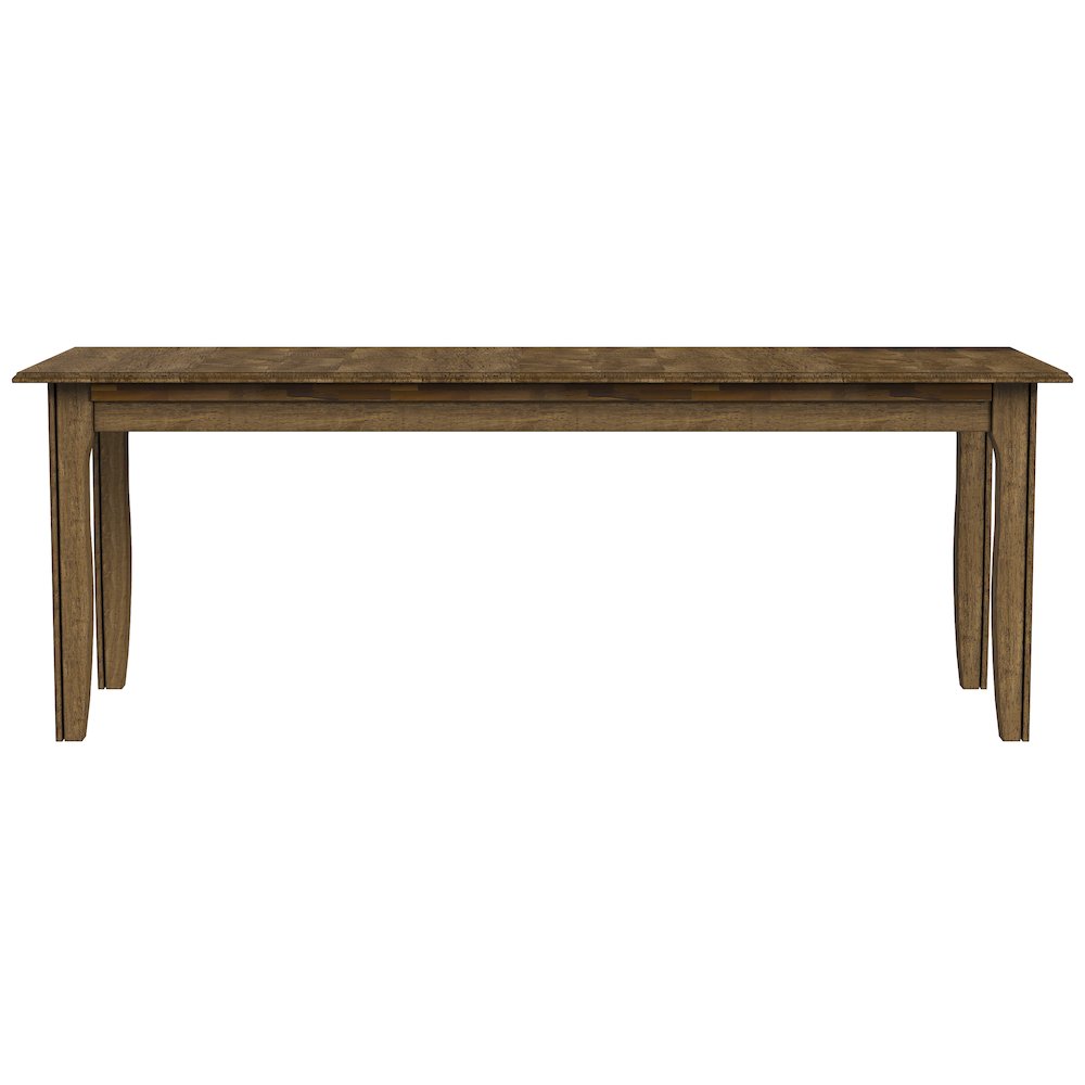 Leucadia 61.25"-133.25" Three-Leaf Extension Table, Toasted Java