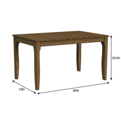 Transitional Dining Table with 18" Self-Storing Butterfly Leaf in Toasted Java
