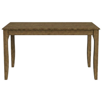 Transitional Dining Table with 18" Self-Storing Butterfly Leaf in Toasted Java