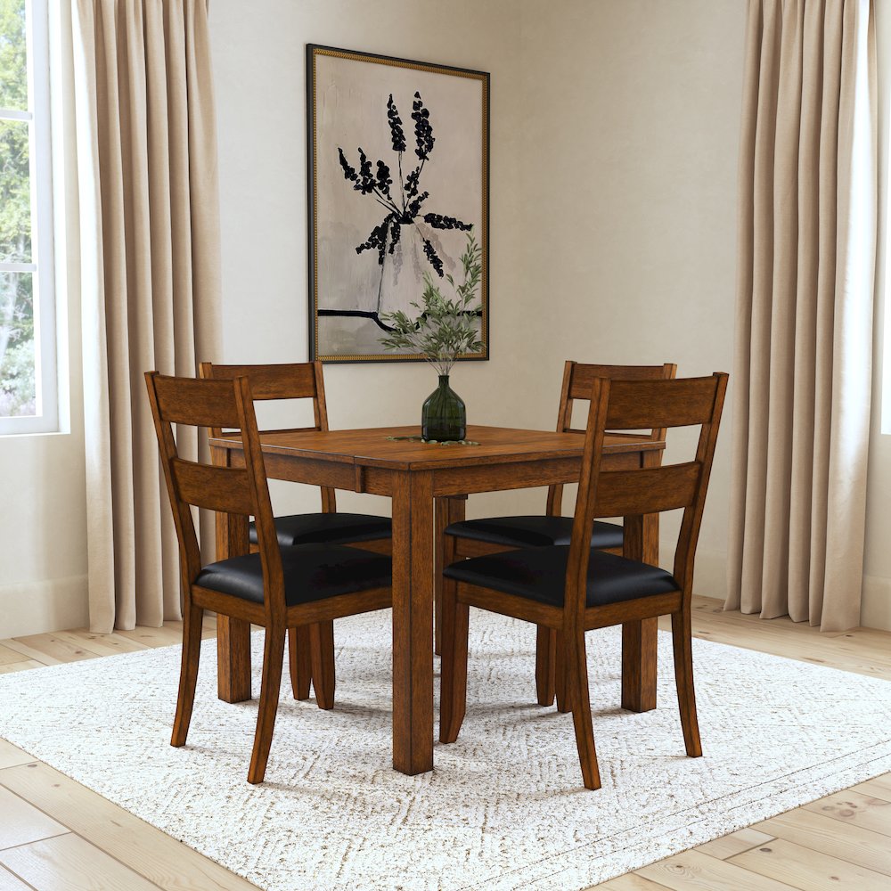Mariposa 36"-54" Dinette Table, Rustic Whiskey