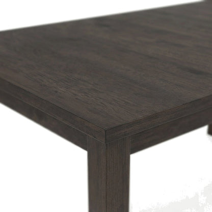 Solid Rubberwood Extendable Dining Table, Butterfly Leaves, Seats 10, Warm Gray