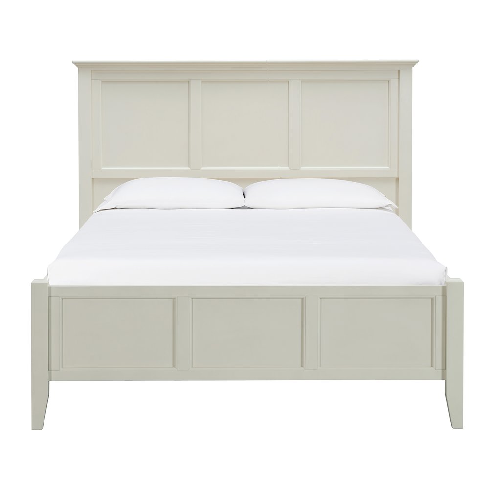 Northlake Queen Panel Bed, White Linen