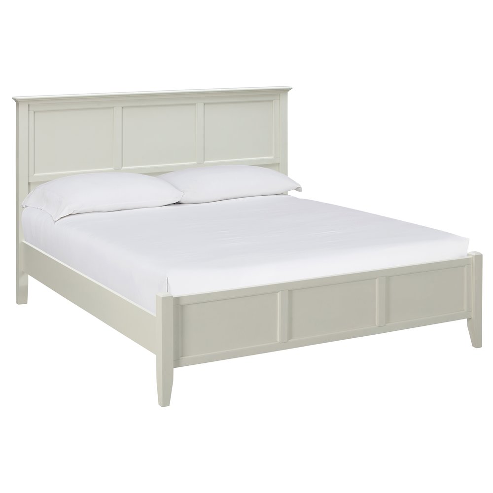 Northlake Queen Panel Bed, White Linen