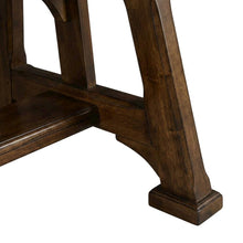 Adjustable Mango Dining Table in Warm Pecan Finish for 8-Persons