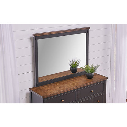 Stormy Ridge Dresser & Mirror, Chicory / Black