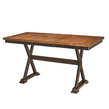 54" - 72" Gather Height Table with (1) 18" Butterfly Leaf, Chicory / Black