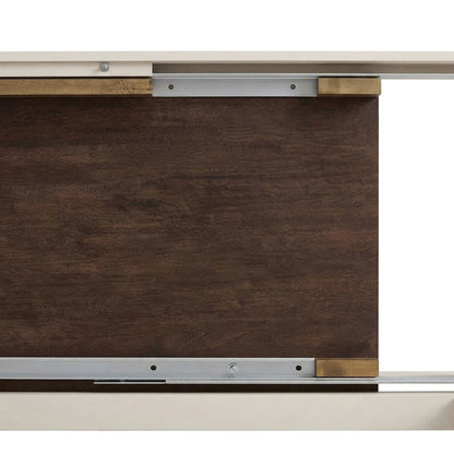Toluca 61.25" - 133.25" Rectangular Leg Table with (3) 24" Self-Storing Leaves