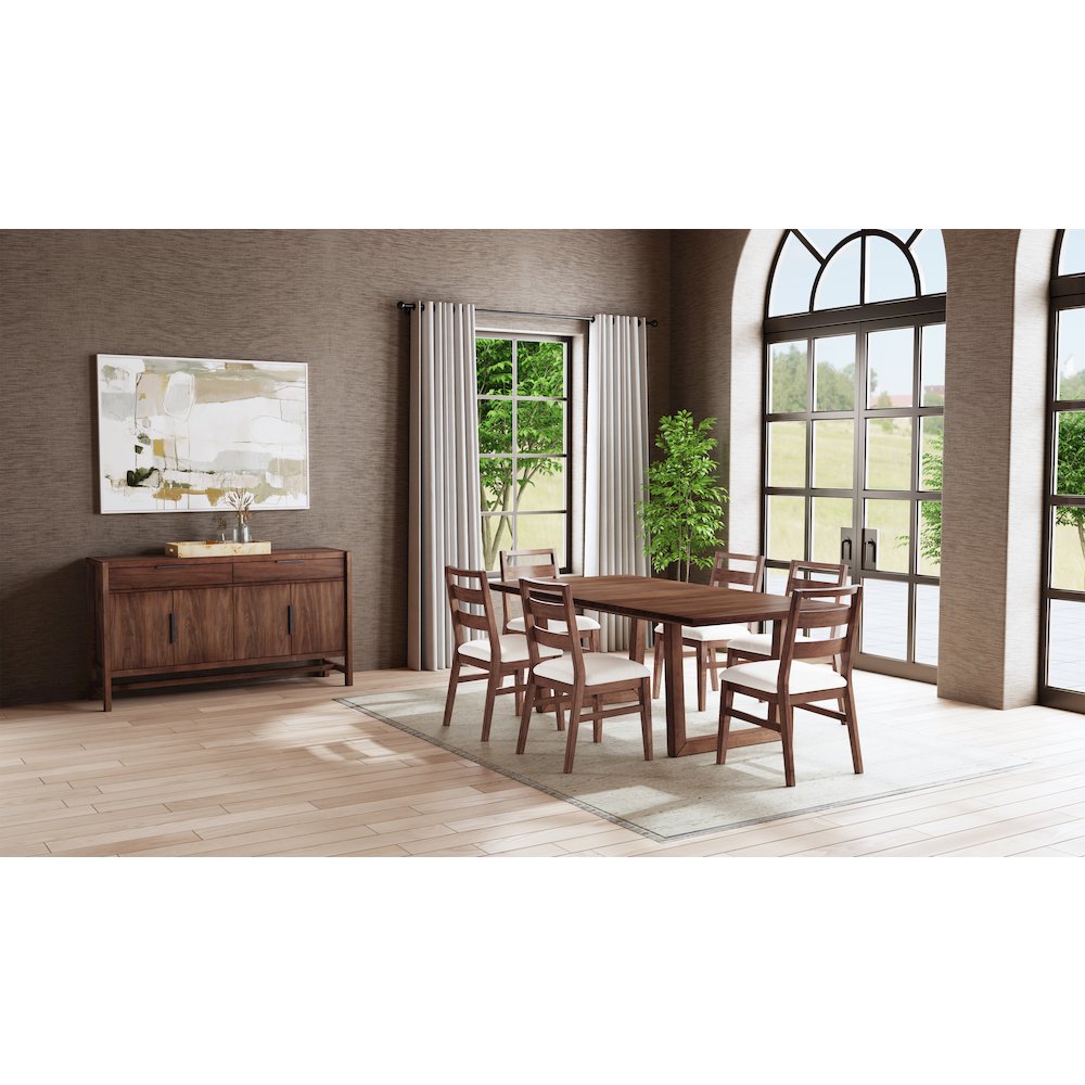Voss 78" - 96" Dining Table, Sable