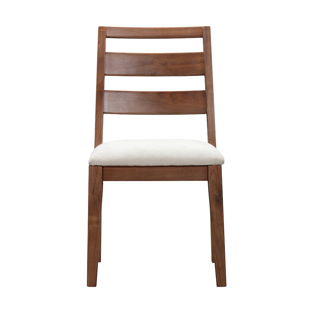 Voss Ladderback Upholstered Side Chair (2 pack), Sable