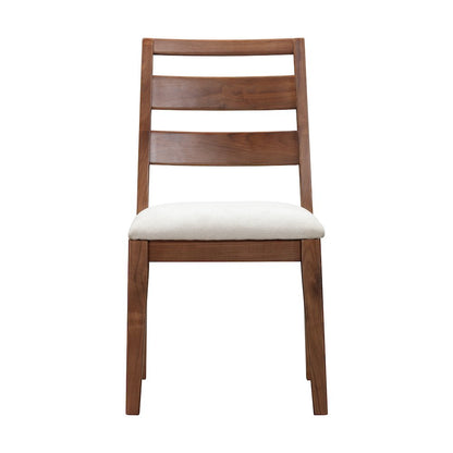 Voss Ladderback Upholstered Side Chair (2 pack), Sable