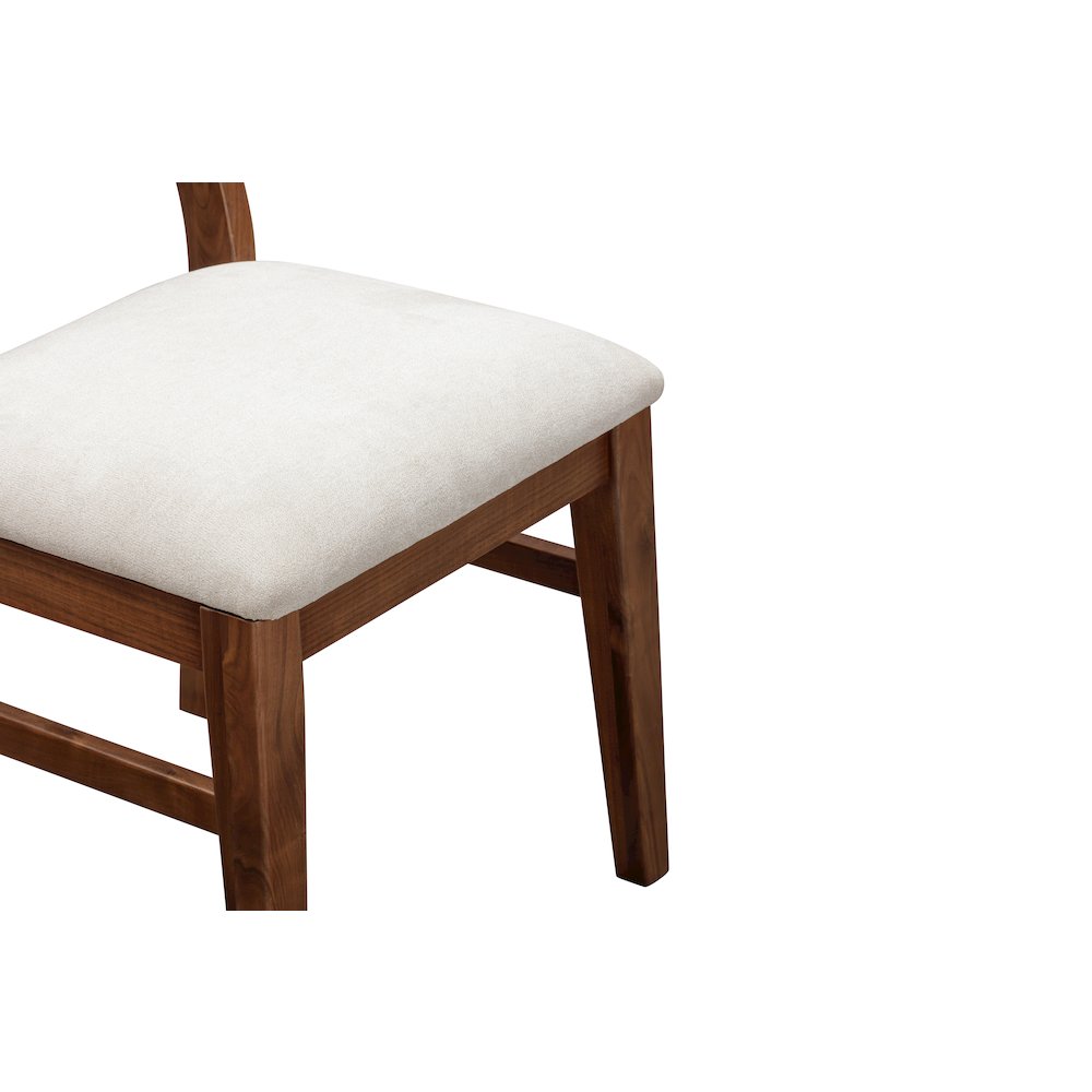 Voss Ladderback Upholstered Side Chair (2 pack), Sable