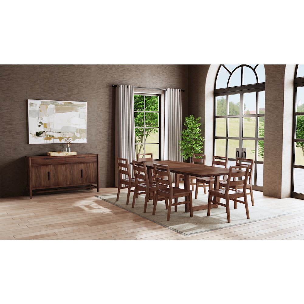 Voss 78" - 96" Dining Table, Sable