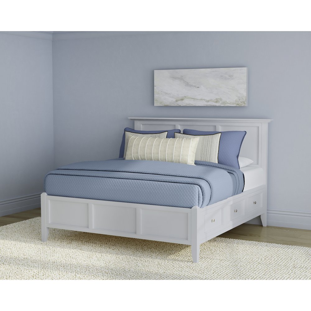 Westlake King Storage Bed, White