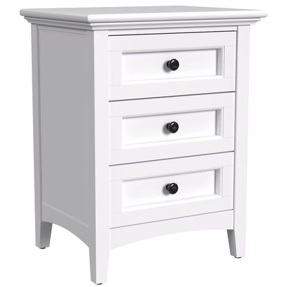 Westlake 3 Drawer Nightstand, White
