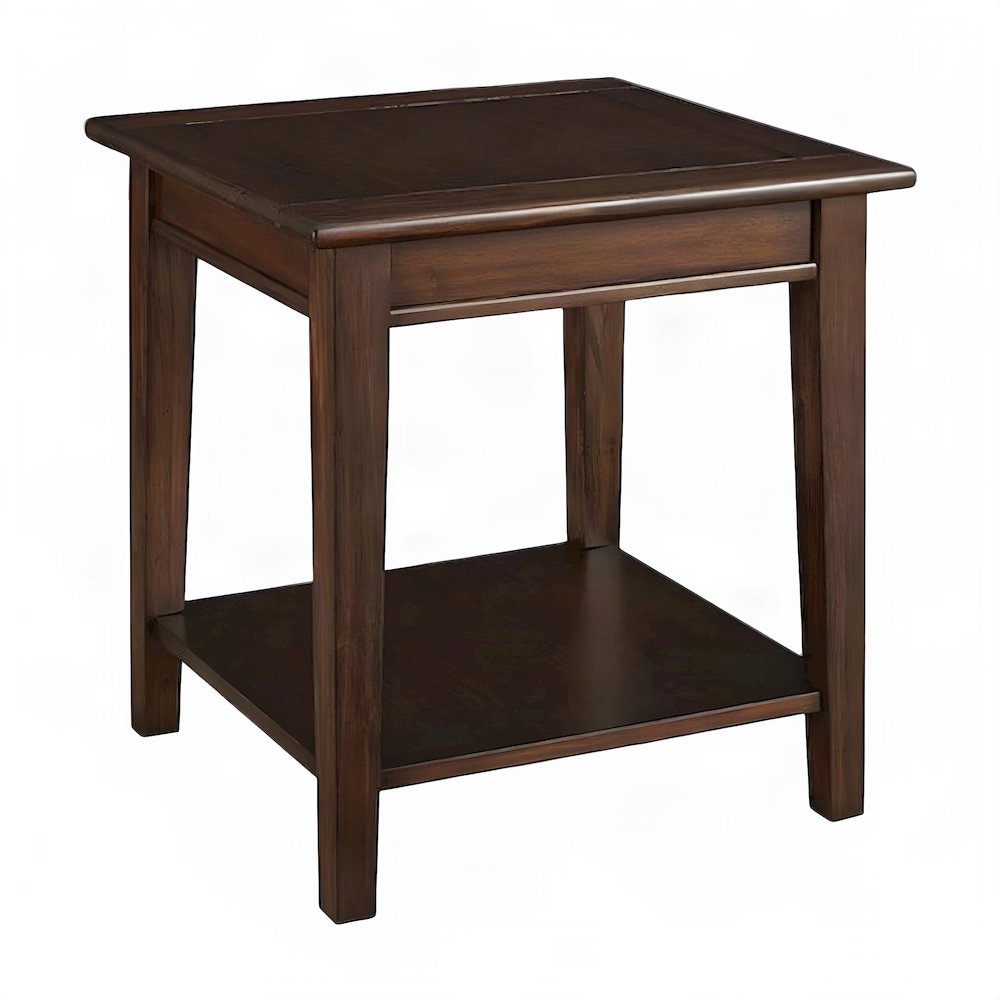 Westlake End Table, with Shelf, Cherry Brown