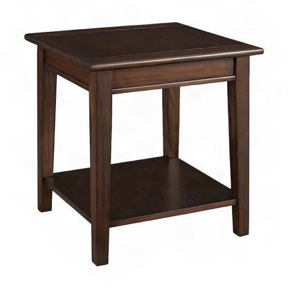 Westlake End Table, with Shelf, Cherry Brown