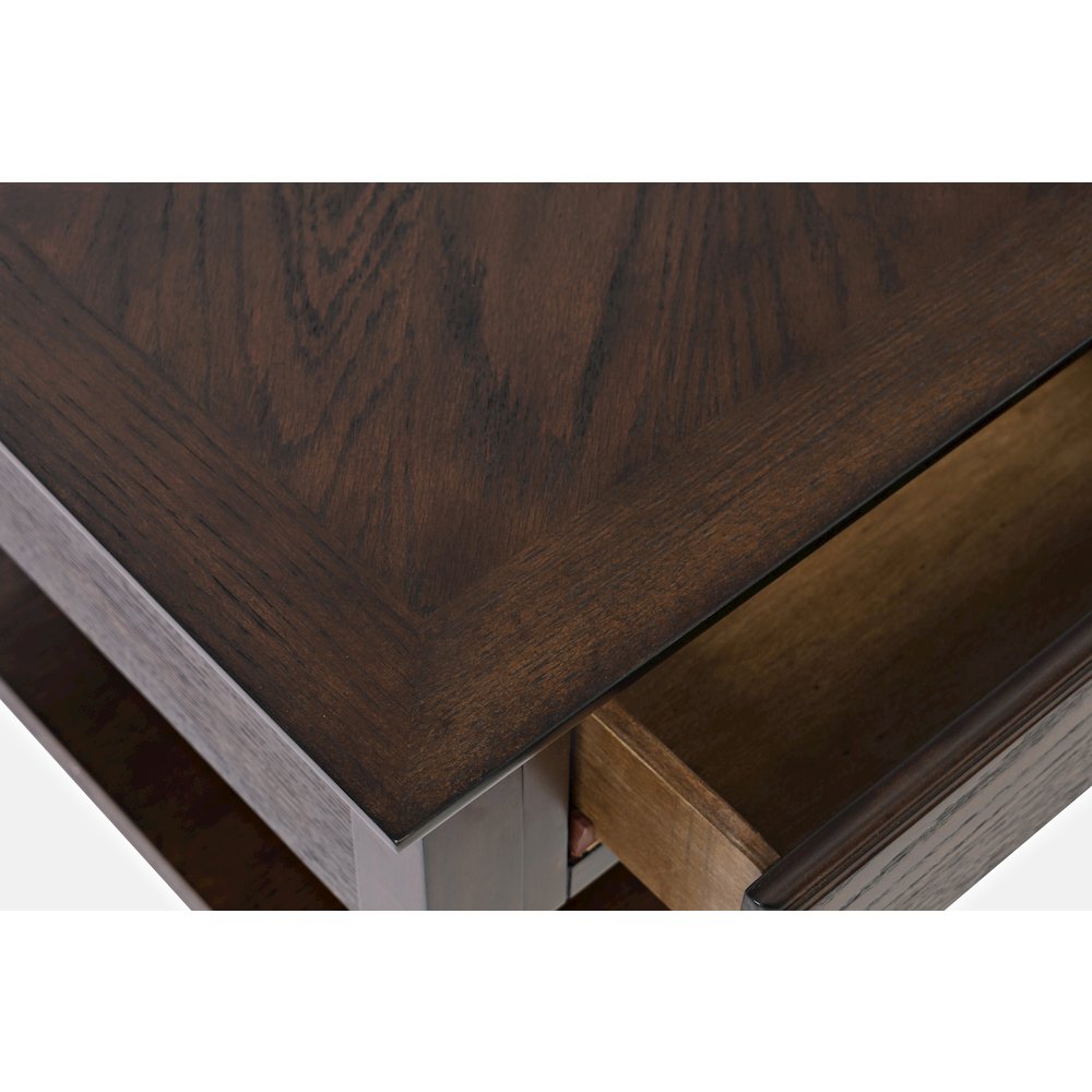 Modern Espresso Four Drawer 44" Coffee Table