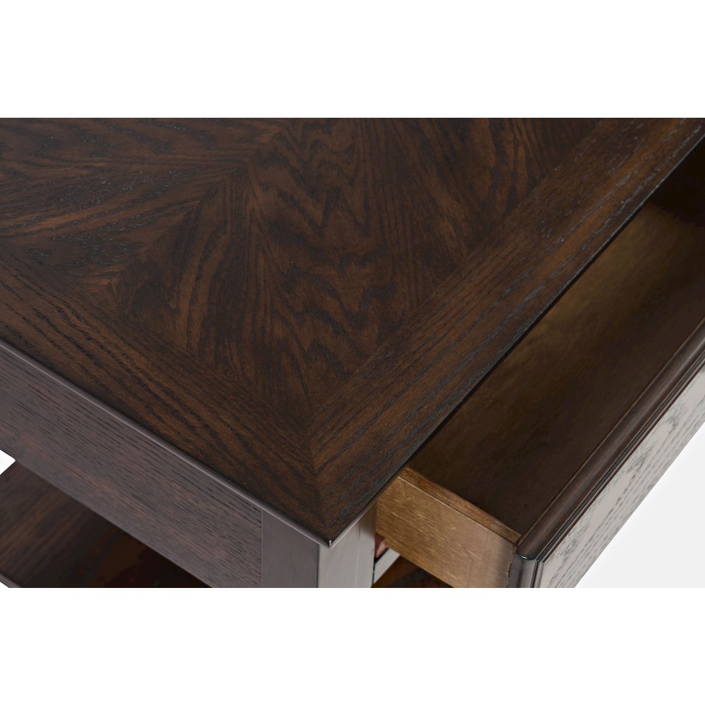 Modern Espresso Traditional 48" Sofa Console Table with Two Drawers