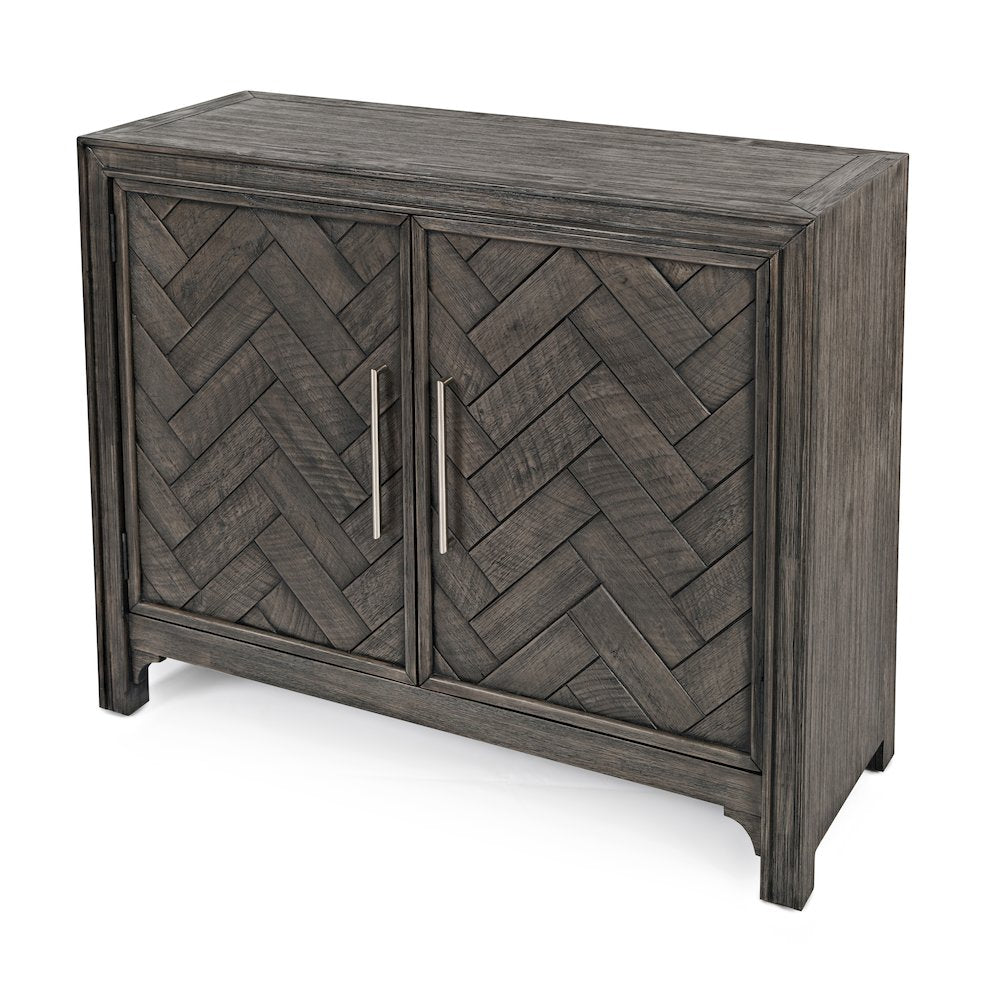 Gramercy Mid-Century Modern Chevron Two Door 40" Accent Chest
