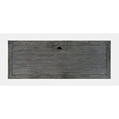 Gramercy Mid-Century Modern Chevron Three Drawer USB Charging Desk