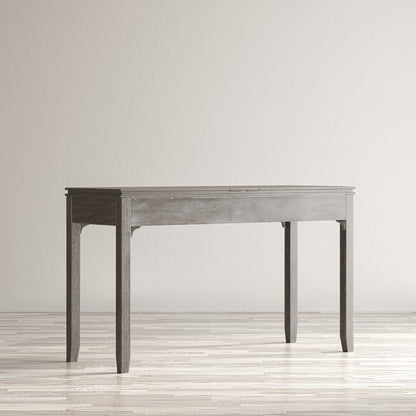 Gramercy Mid-Century Modern Chevron Three Drawer USB Charging Desk