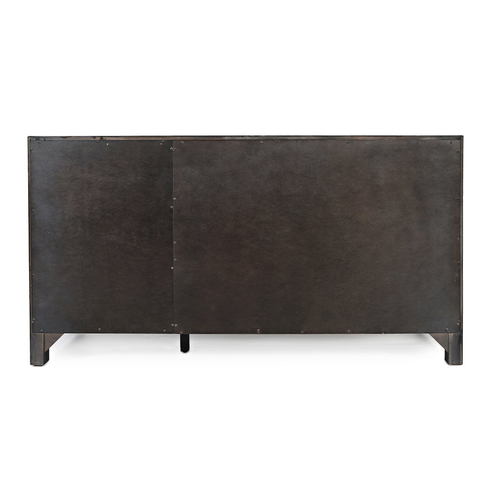 Gramercy Mid-Century Modern Chevron Three Door 60" Accent Cabinet