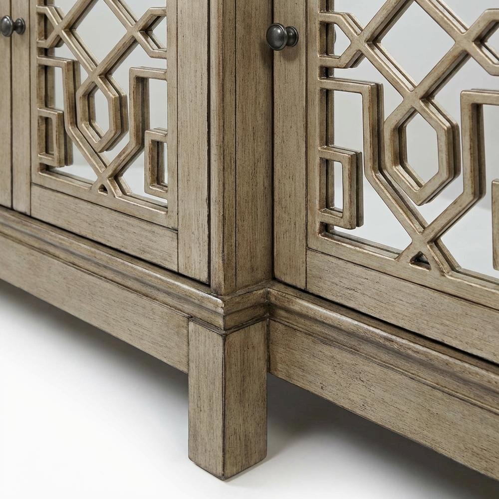 Mirrored Console Table, Vintage Accent Entryway Table for Living Room