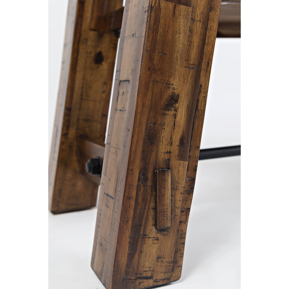 Cannon Valley Distressed Industrial Trestle 50" Sofa Table